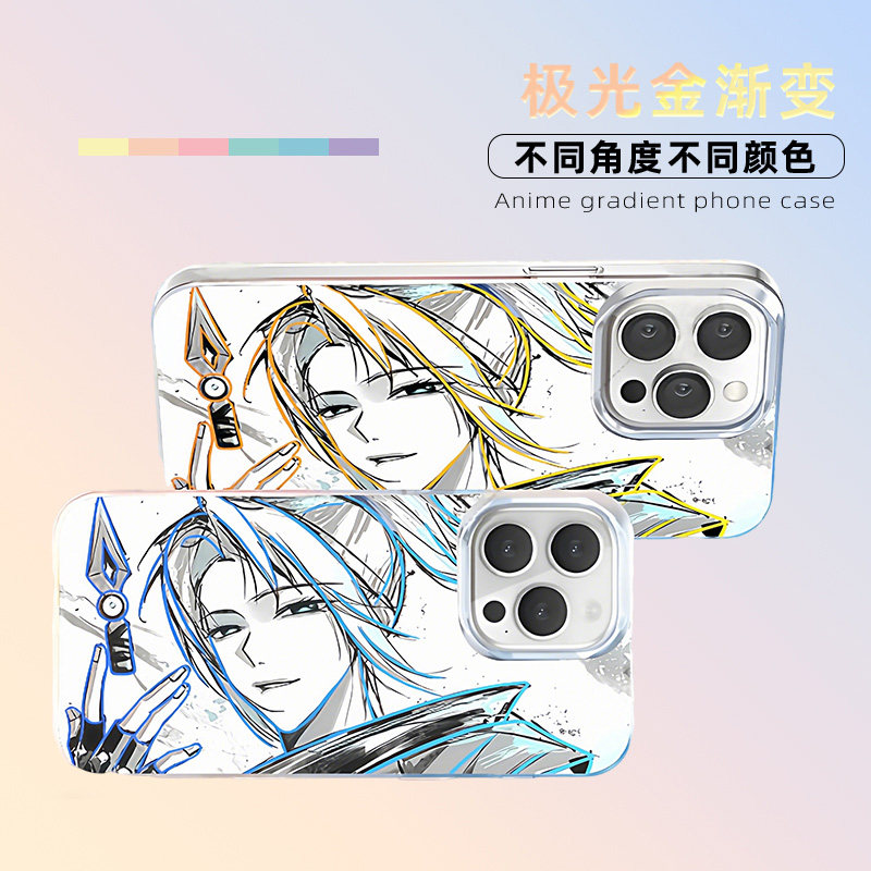 无畏契约炫彩渐变动漫适用iQOOZ10Turbo新款Z9Turbo二次元z9x手机壳防摔壳极光金变色龙iqooz8z8xz7保护套