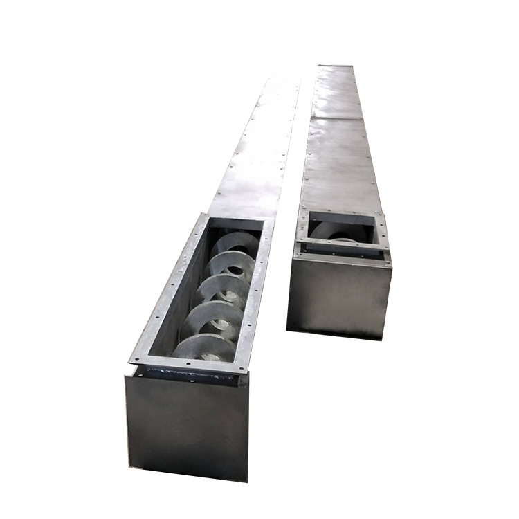 污水处理污泥无轴螺旋输送机不锈钢/碳钢加厚型叶片输送机 提升机