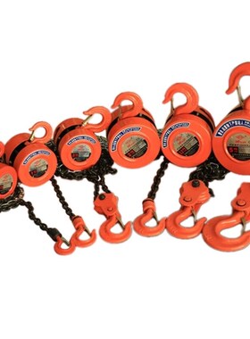 怀鸽HS-Z02型k圆形双炼手拉葫芦倒炼起重设备吊机具锰钢炼条橙色2