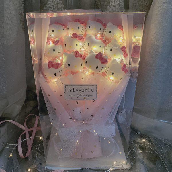 花束公仔创意走毕业礼品礼盒心情人节实用闺蜜生日礼物卡通送女友