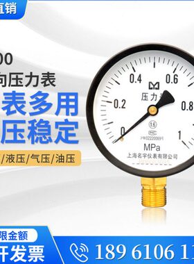 4.压力表表径向压力表//0普通6.-/1Mpa1.60 0负压6Y10//真空02.5