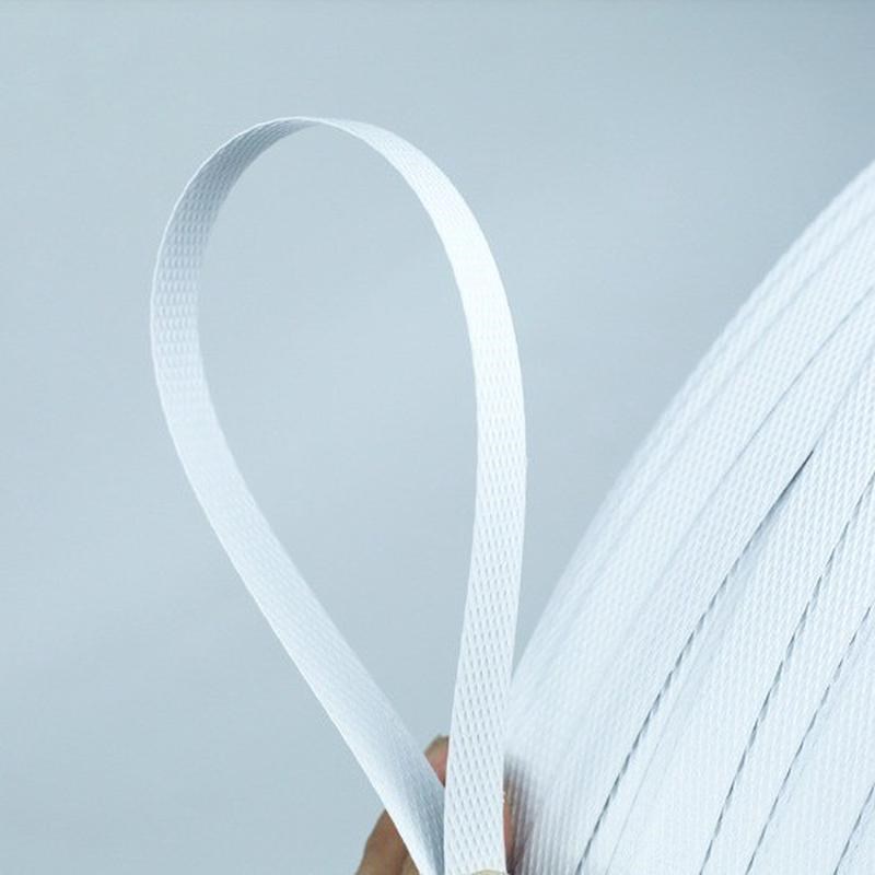 工厂印字pp打包带捆q绑带白色包装带打包塑料带手动打包带直供