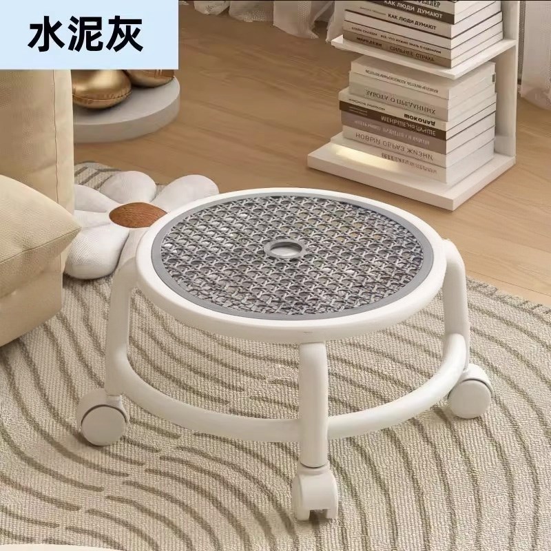 洗澡凳浴室凳万向轮小凳r子家用矮凳移动板凳滑轮凳浴室专用带轮