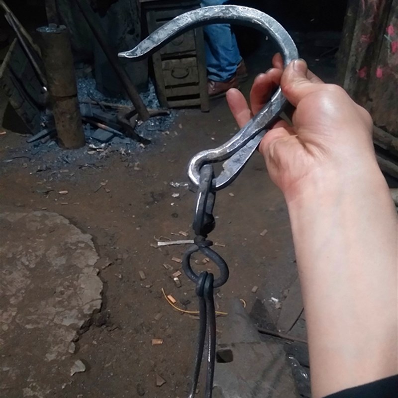 瞿氏铁匠a铺挂钩挂肉挂钩屠夫专用挂钩手工锻打质量保证可定制吊