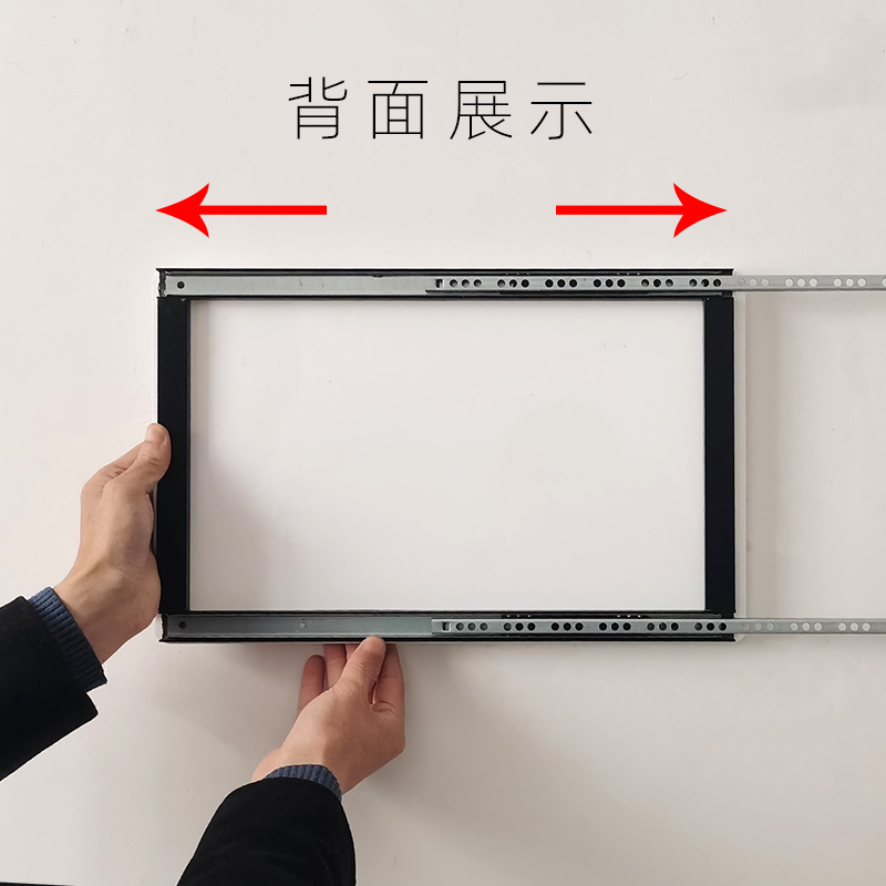 超薄推拉电表箱装饰画薄款哑光纯白强电箱遮挡挂画极薄弱电箱盖板