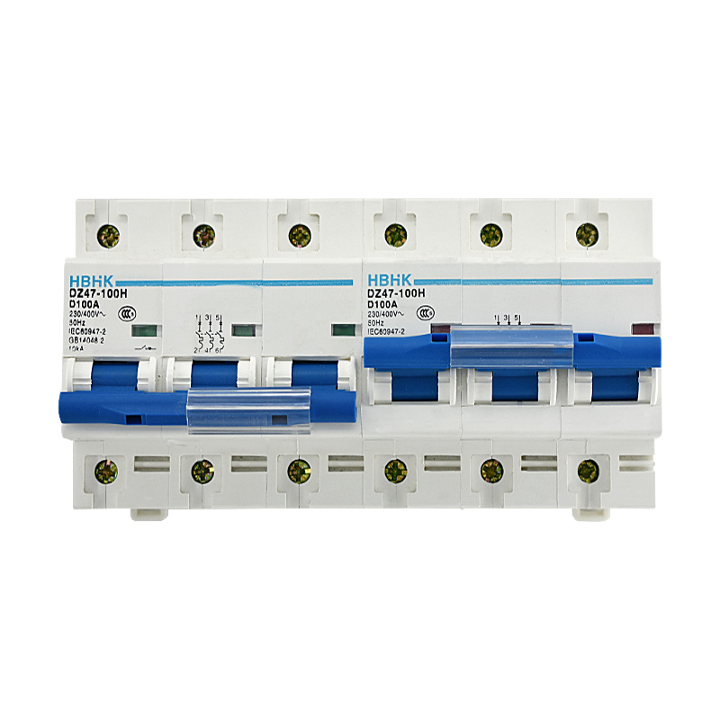 手动切换电瓶车DZ472P3P4P家用双电源互锁转换空气开关小型断路器