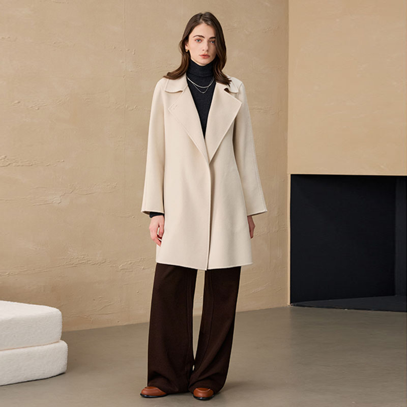 桐乡合盈14μm纯羊绒双面呢大衣