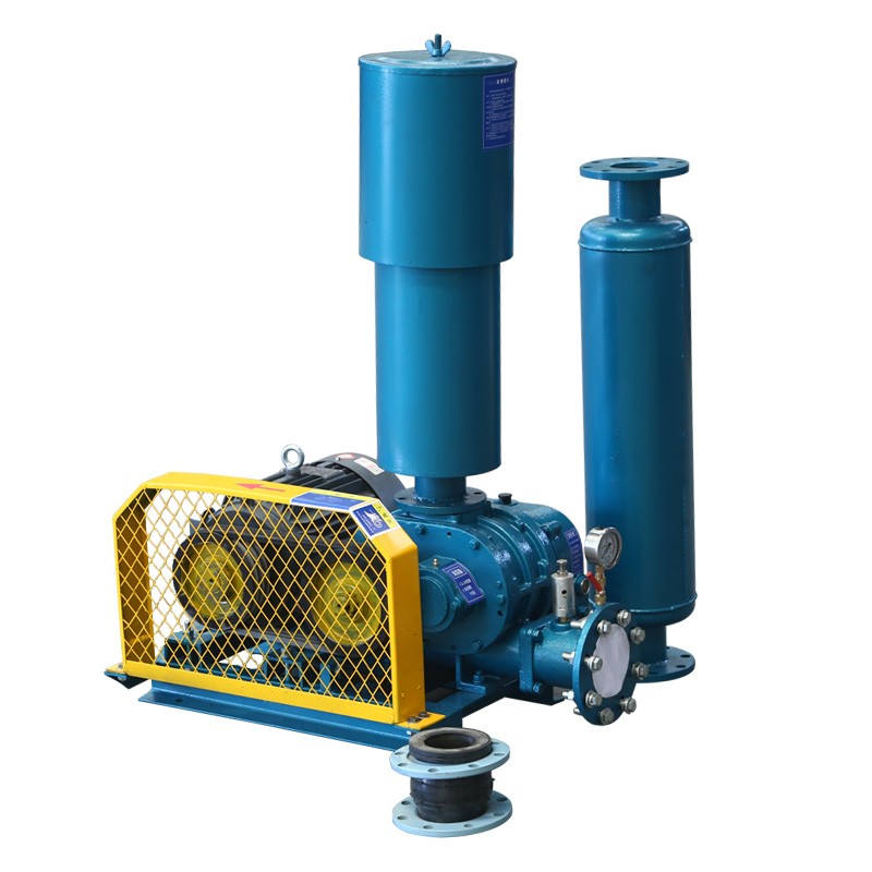 三叶罗茨风机增氧机鱼塘曝气真空泵大型大功率高压污水处理鼓风机