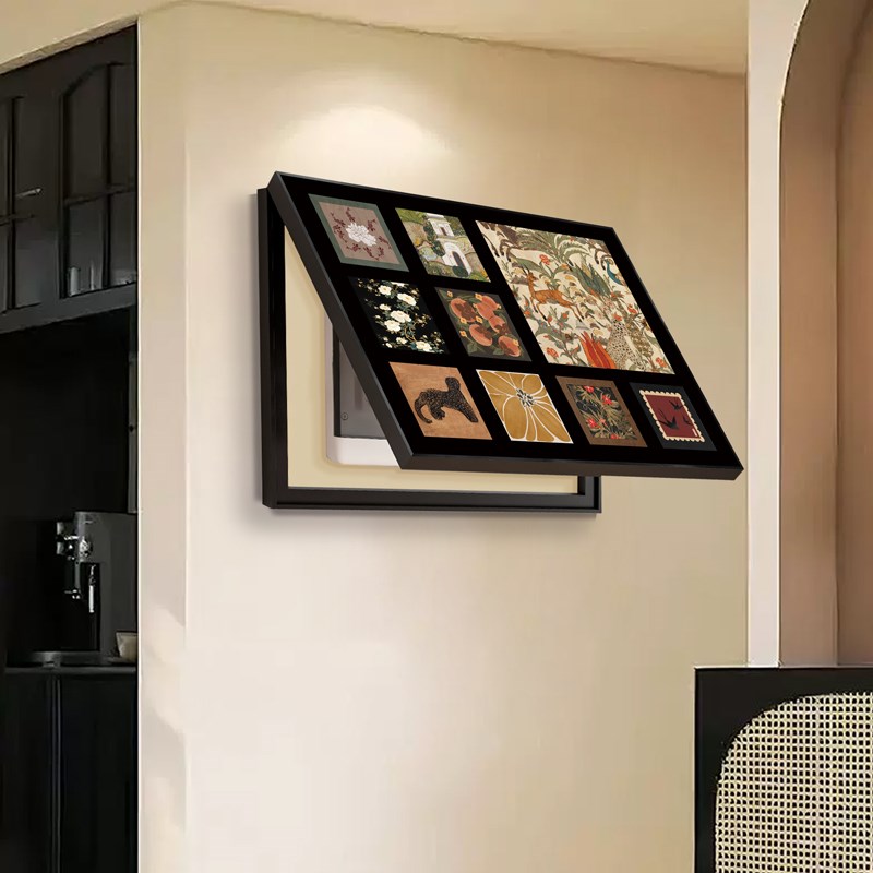 法式复古电表箱装饰画2025新款弱电源遮挡挂画免打孔高级感配电盒