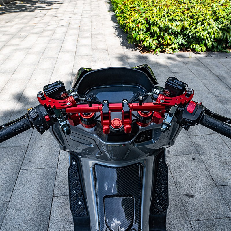 适用雅马哈NMAX155 XMAX300改装件导航手机支架 拓展平衡杆 挂钩