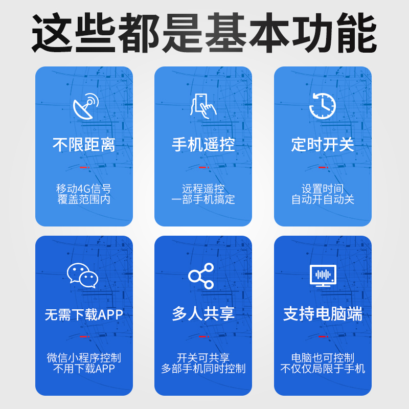 三相电远程手机控制开关4G无线信号380V遥控抽水泵电源时控定时器