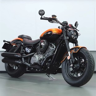 奔达金吉拉500V型双缸水冷金吉拉450男士复古巡航旅行太子摩托车