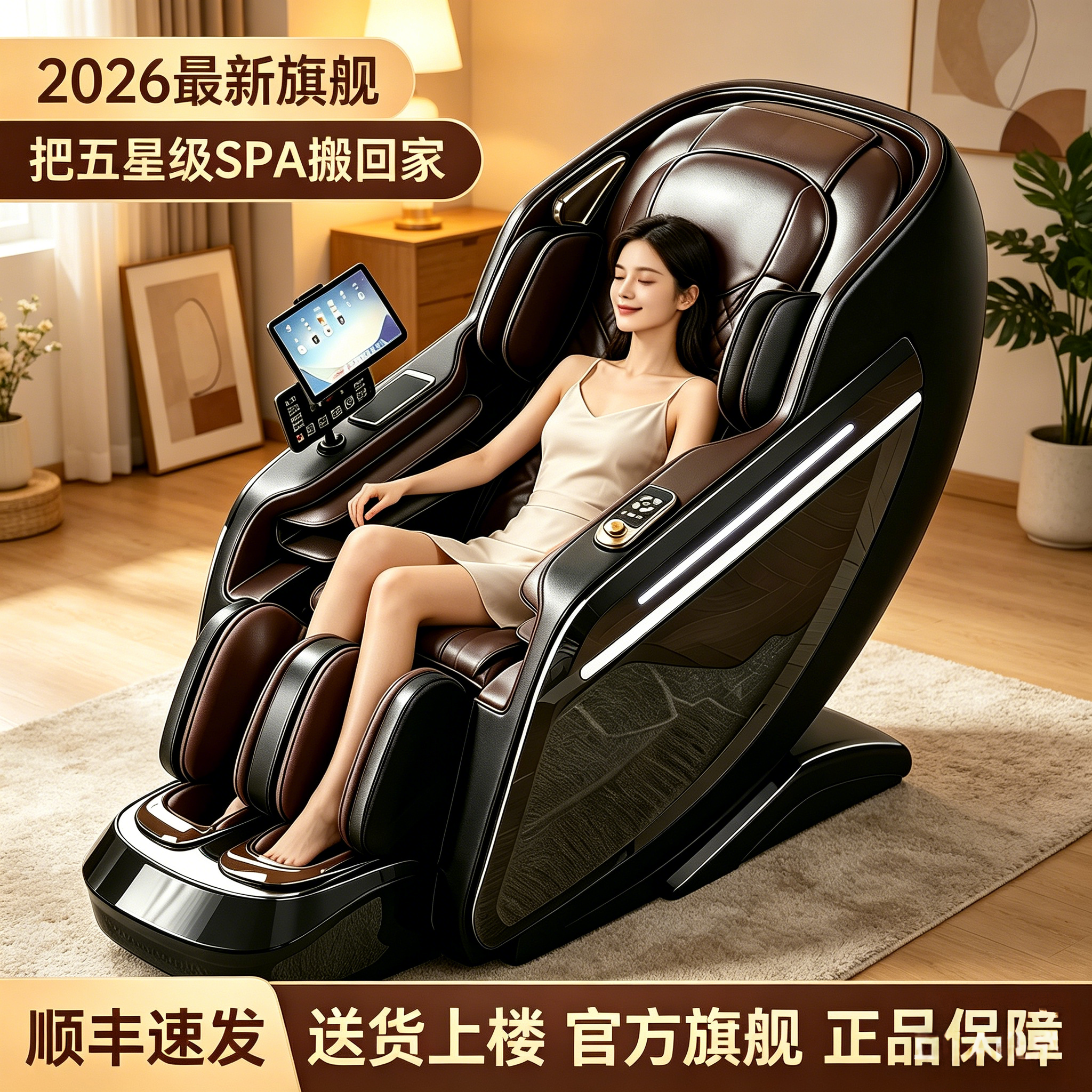 2026匀博士家用全身按摩椅多功能电动4D机芯SL导轨旗舰太空舱