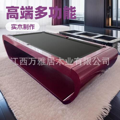 高端家用台球桌意式极简风客厅摆放中式桌球台钢库石板