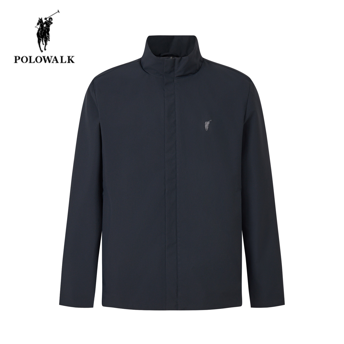 POLOWALK男士立领加绒夹克2025秋季新款保罗男装通勤保暖休闲外套