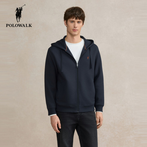 POLOWALK秋季新品连帽休闲卫衣男