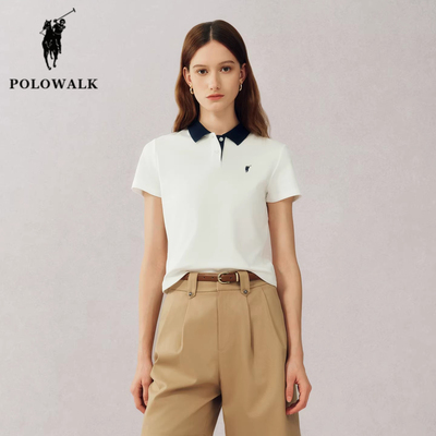 POLOWALK保罗气质翻领短袖polo衫