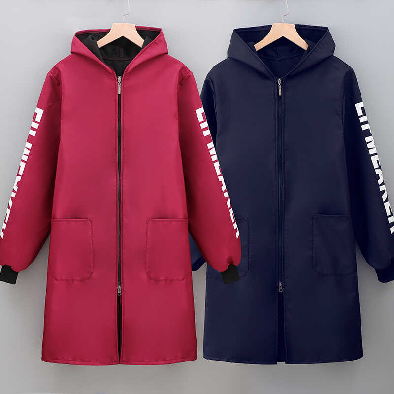 【新款防水罩衣】工作服男女士连帽上衣外套时尚厨房罩衣g