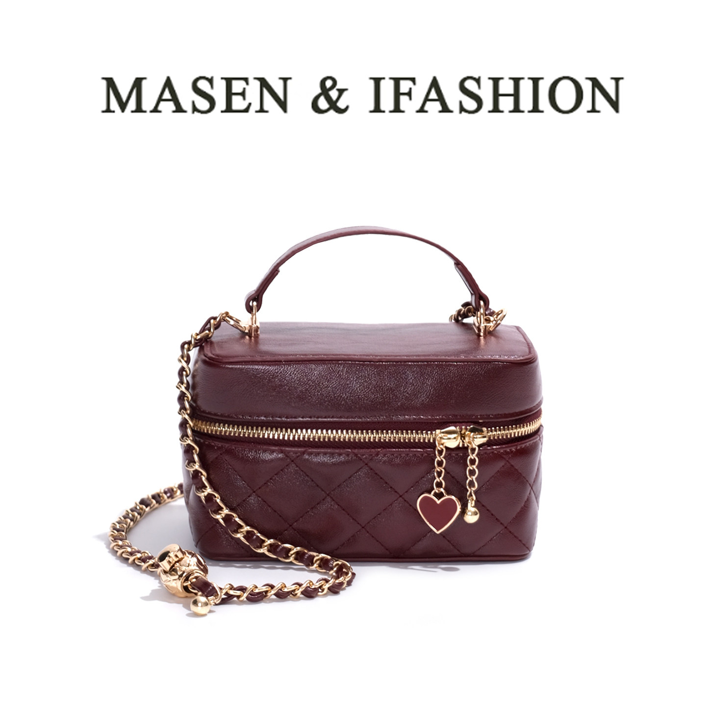 2026春季新款小香风菱格小方包女款链条单肩斜挎包迷你手提包红色,箱包皮具/热销女包/男包,小方包,淘宝优惠券,粉丝福利购,淘宝优惠卷