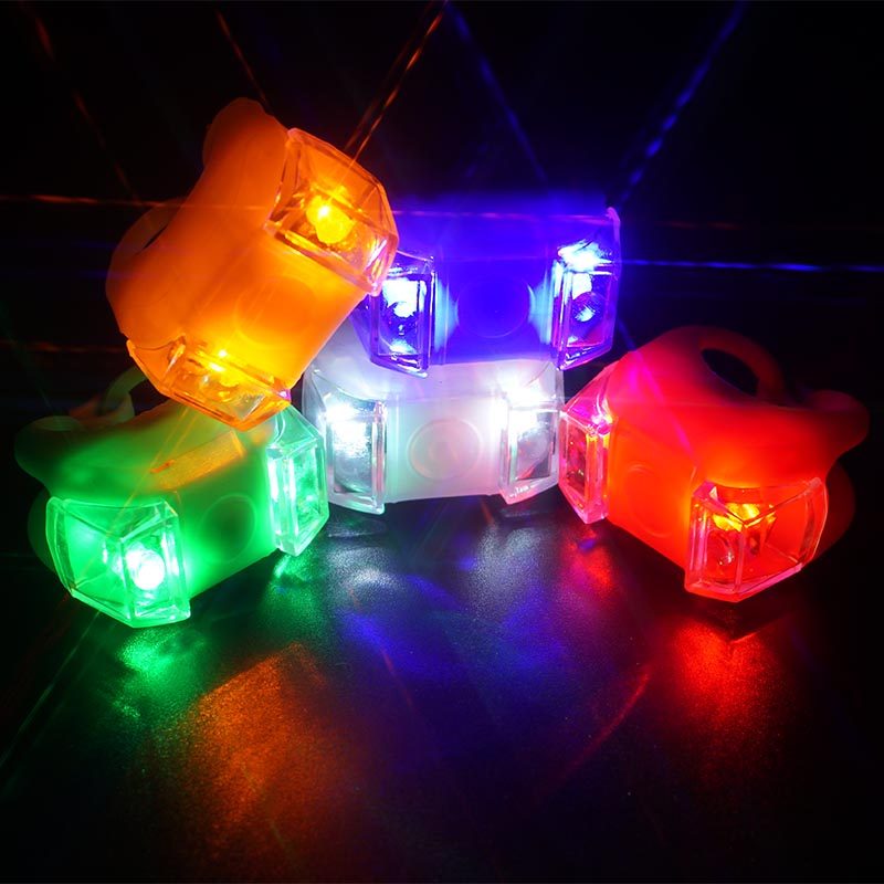 滑板车闪光灯三轮车LED灯玩具车装饰配件灯山地自行车爆闪警示灯