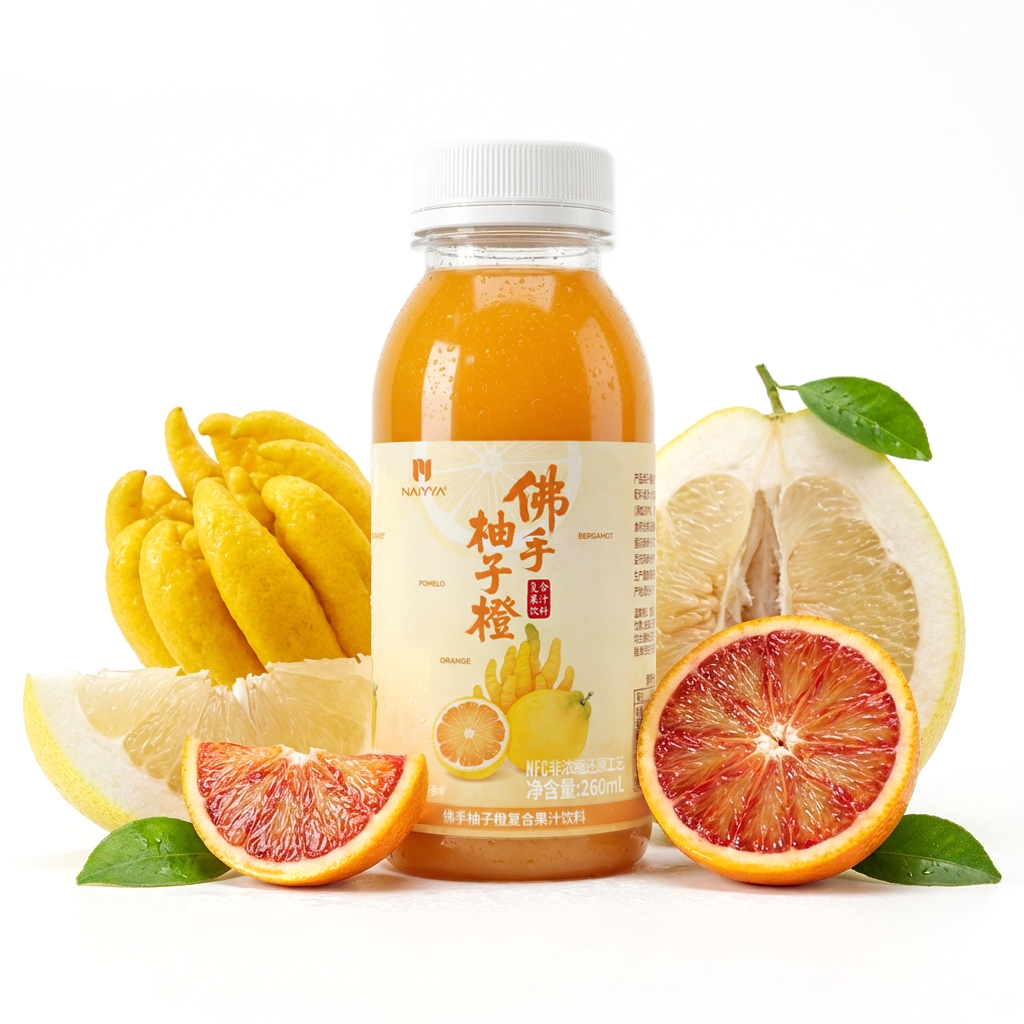 赠品链接 NAIYYA佛手柚橙260ml复合果汁鲜榨果蔬汁水果汁冷藏饮料