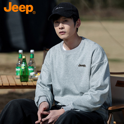 JEEP吉普圆领卫衣男士秋冬新款