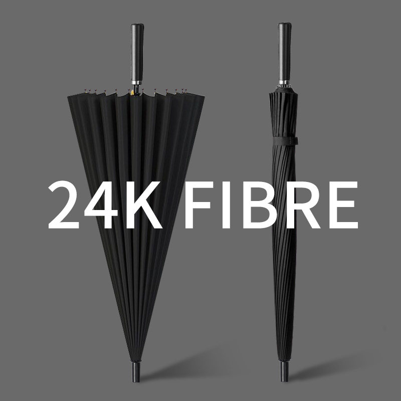 男士长柄雨伞定制logot暴雨专用汽车大号双人黑色禁欲系全自动伞