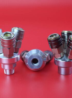 气动配件12空压机动8mm气缸汽气管元件10快速接头风三通气泵软子