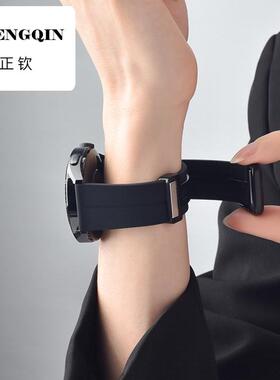 适用华为手表表带GT5/4硅胶磁吸Watch5/4Pro荣耀Magic运动GT1配件