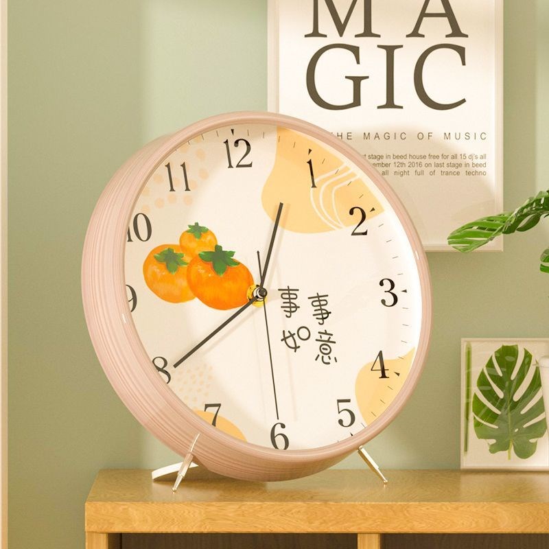 钟表台式客厅摆钟家用p时尚摆钟大号坐钟台石英钟座钟桌面时钟摆