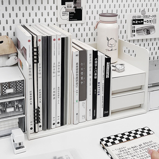 书立置物架桌面书架公室桌上分层D多功能文件挡板书桌书本收纳盒