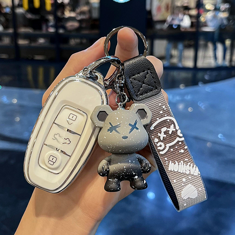 适用一汽红旗H7钥匙套EQM5包扣EHS3汽车高O档个性创意保护壳男女