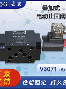电动V24VB磁止回阀V3电式叠A 加阀-07/22012V保压1//