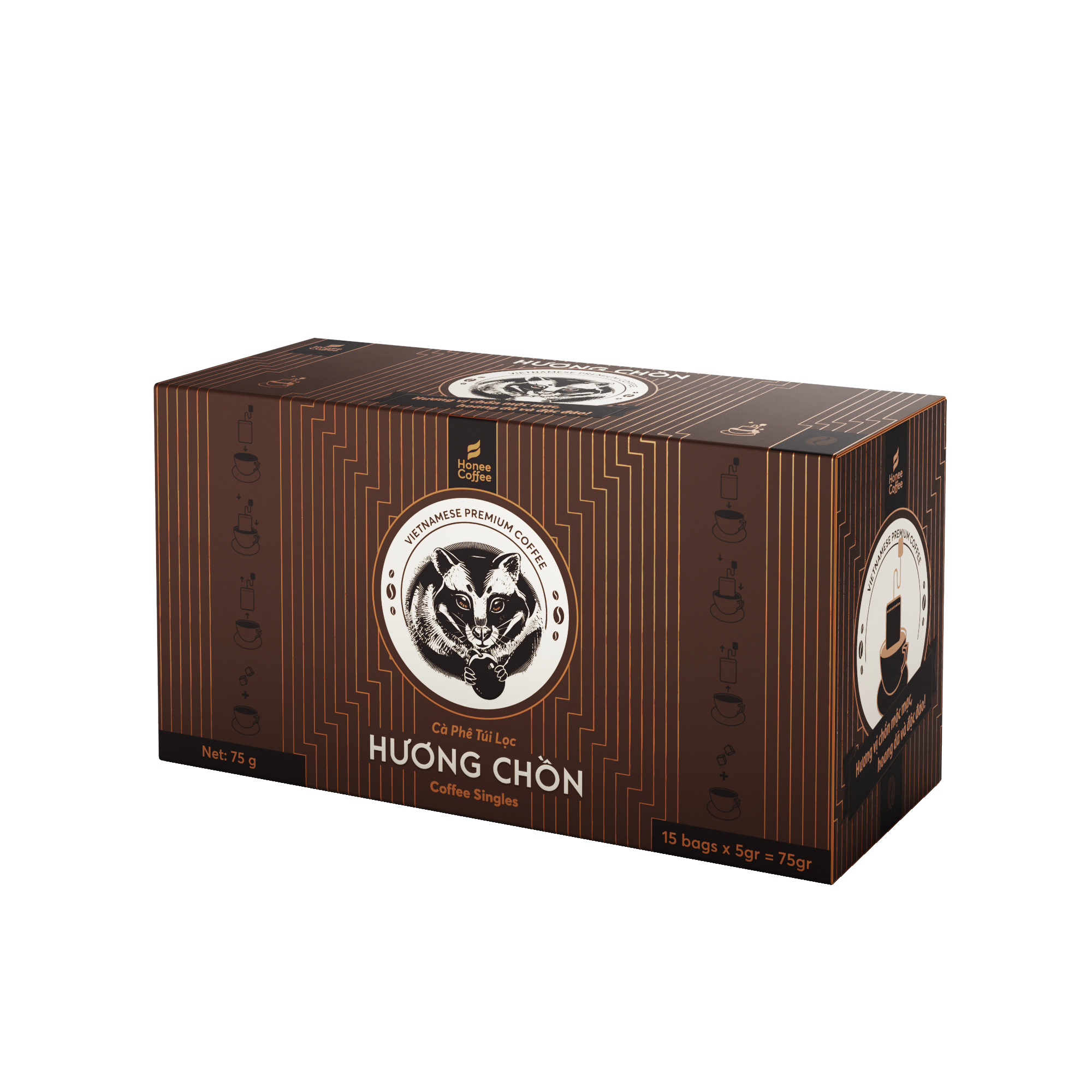 越南Honee咖啡麝香猫便携咖啡包