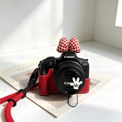 红色保护套蝴蝶结热靴盖适用佳能R50R10R8底座套xs20xt30XM5XT50