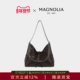 MAGNOLIA曼歌妮原创秋季 植绒单肩斜跨包包手提时尚 简约通勤手提包