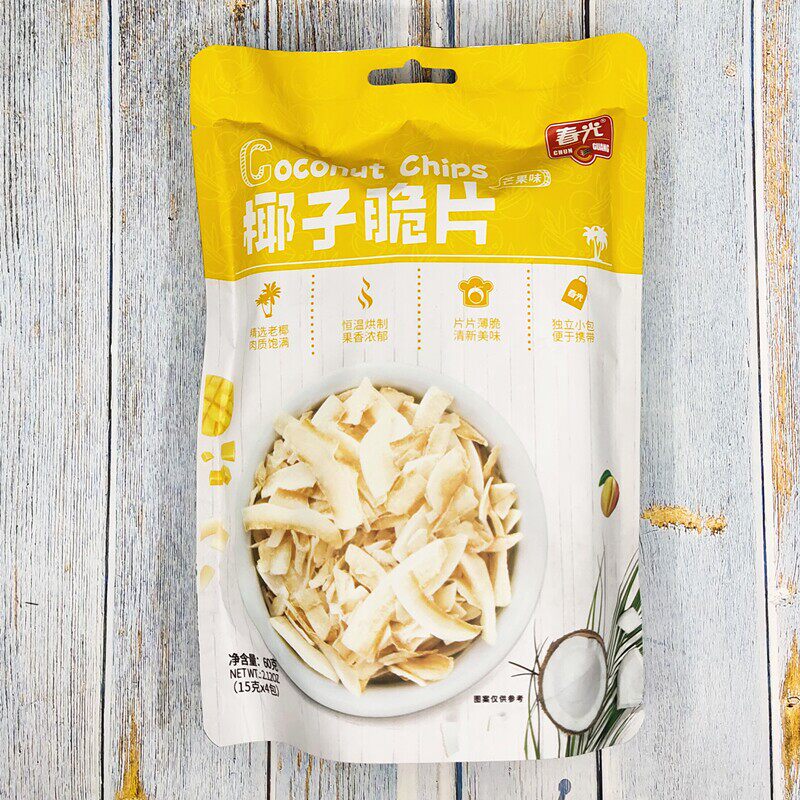 海南特产春光椰子脆片60g