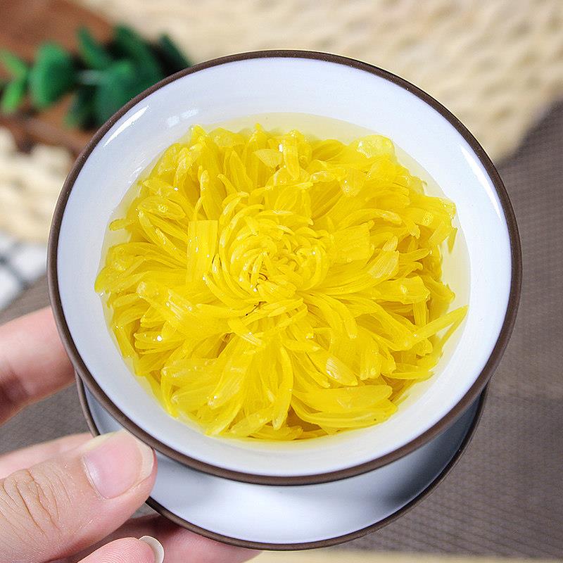 菊花茶金丝皇菊100朵黄菊花一朵一杯黄山黄菊花茶散装新花袋装