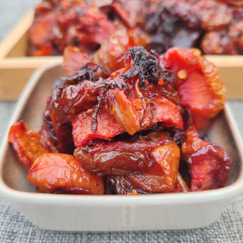 辣味紫苏李子皮布朗李干红肉李山妹湖南浏阳特产手工酸甜盐果子