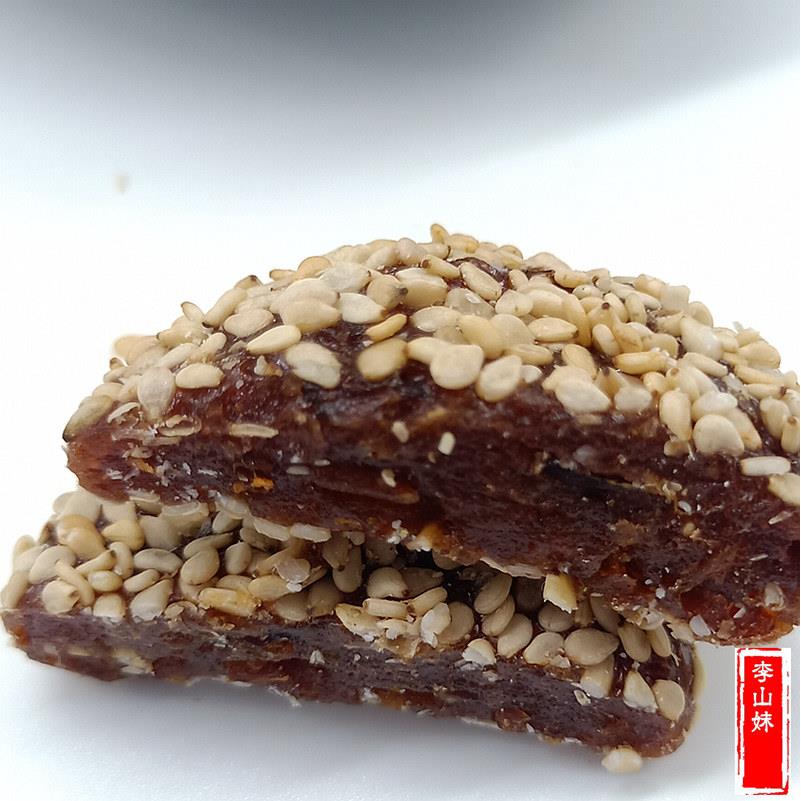 湖南浏阳土特产果脯芝麻酸枣饼芝麻饼 芝麻酸枣 酸枣糕 无核 250G