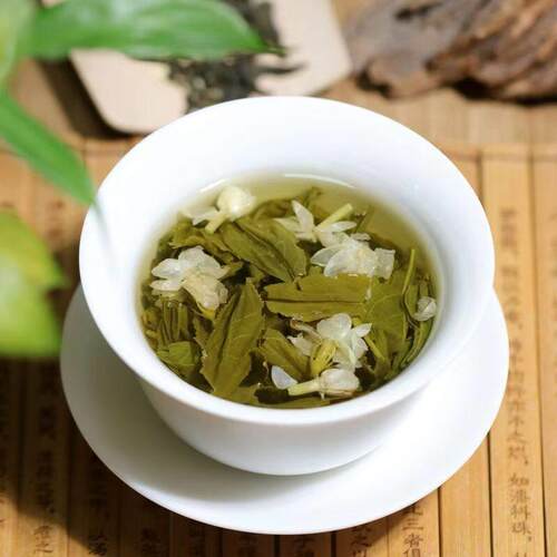 茉莉花茶叶2025新茶浓香型耐泡大白毫绿茶花草茶精美袋装散装茶叶
