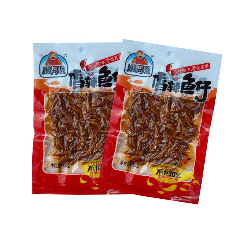 腾哥60g鱼仔香辣麻辣小鱼毛毛鱼深海小黄鱼即食真空休闲零食小吃