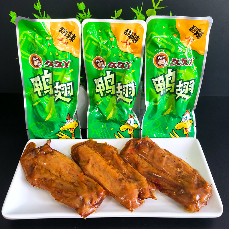 久丫甜辣鸭翅250g老酱卤味