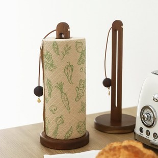 囿于厨房与爱相思木纸巾架 免打孔 文艺家居卷N纸架保鲜膜架