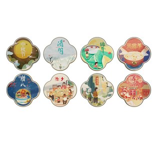 传统节日墙贴纸幼儿n园环境布置材料走廊楼梯台阶墙面环创文化主