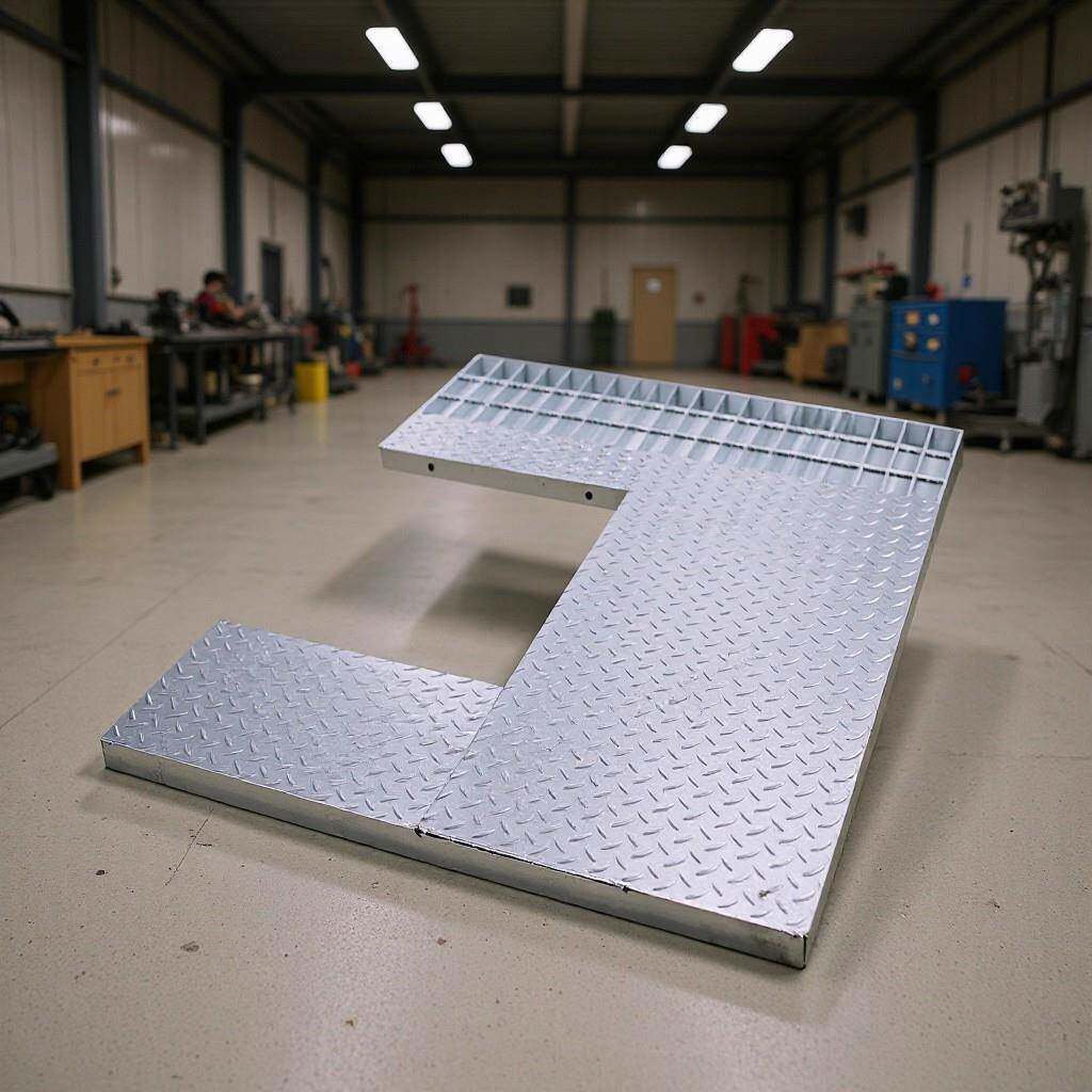 复合钢格板预制不规则扇形镀锌钢格栅脱硫塔检修平台铺设格栅板