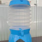 带水龙头户外便携啤酒水桶储水车载饮桶旅行折叠水桶露营饮料伸缩