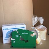 封口机面包口扎丝扎机 金色封口机 进口超市扎带胶带袋外卖日本