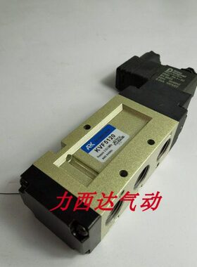512五向单磁位接口V螺纹F通3分换K电阀控电磁阀二0电