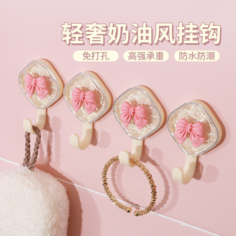 无痕挂钩强力粘胶可爱网红创意浴室门后墙面粘钩挂U衣架壁挂免打
